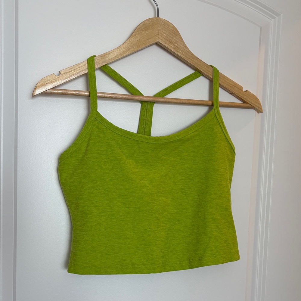 Lime Green Racerback Tank Bra Beyond Yoga